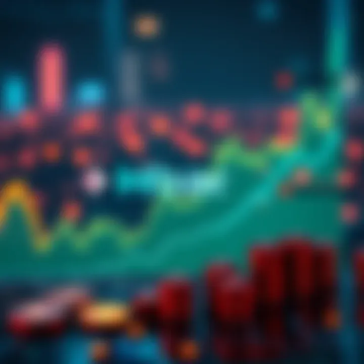 Graph showing Hbar's value trends next to other cryptocurrencies, with a focus on Hedera's logo and growth indicators.