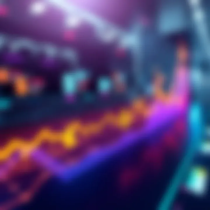 Graph showing potential increase in Hbar prices with a rising trend line and dollar signs