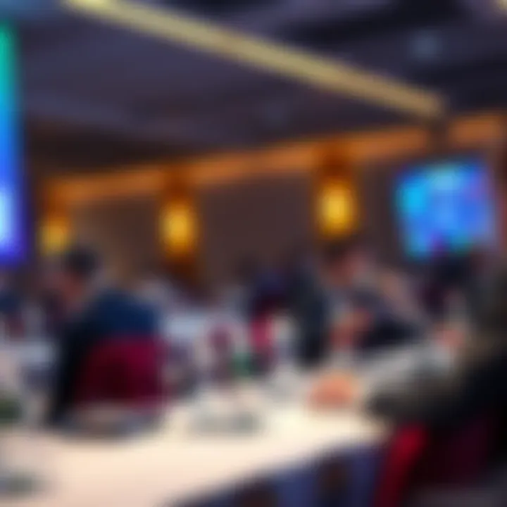 Hedera's Chief of Policy speaking at a conference about how digital assets improve traditional finance and reduce reliance on intermediaries