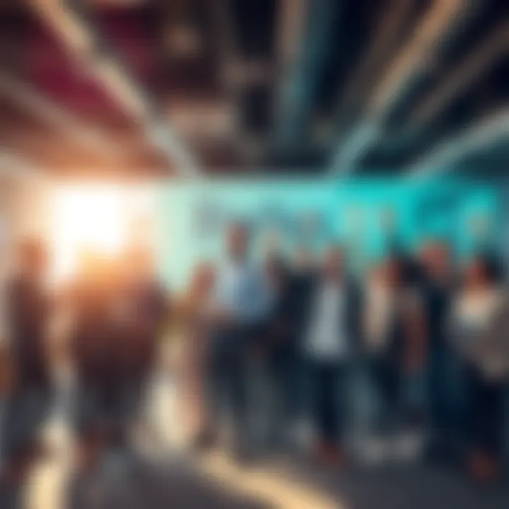 The Hedera Hashgraph team celebrating their recognition as one of the best startup employers by Forbes, showcasing a vibrant office environment with team members cheering and holding awards.