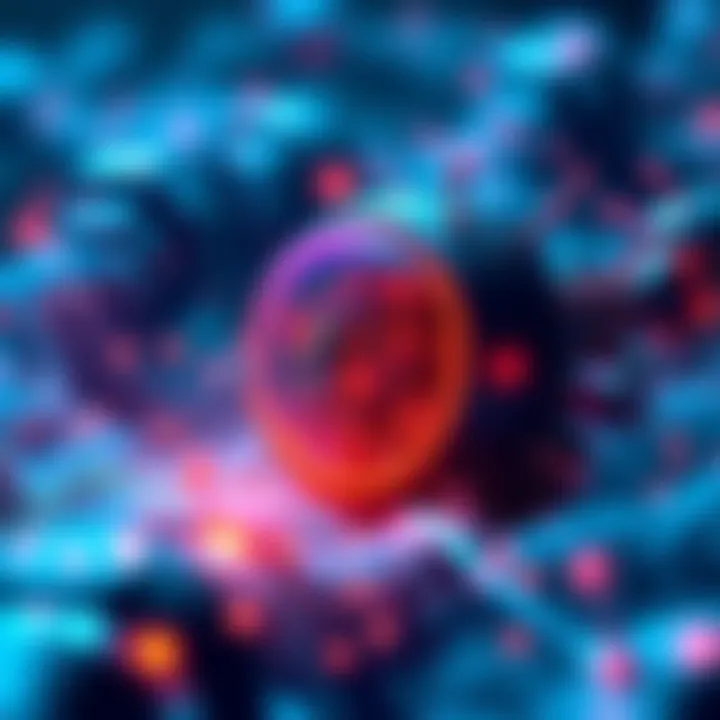 Hedera and Digital Trust A visual representation of Hedera's blockchain technology symbolizing digital trust and scalability in a future driven by AI.