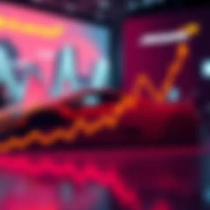 Graph showing Hedera HBAR price drop with McLaren branding in the background