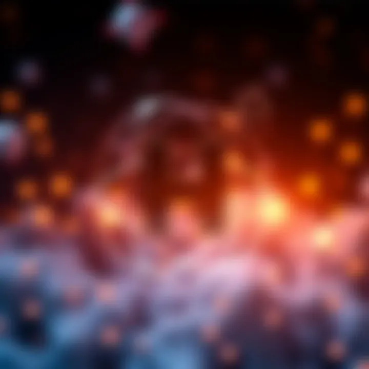 Hedera logo with H-bar symbol and quantum physics imagery in the background