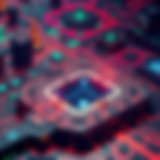 A representation of Hedera's partnership with the Pentagon for AI initiatives, featuring symbols of technology and defense.