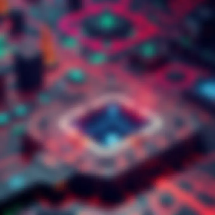 A representation of Hedera's partnership with the Pentagon for AI initiatives, featuring symbols of technology and defense.