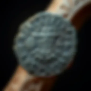 A close-up of a Heliokles-type tetradrachm featuring intricate designs and symbols, showcasing its historical significance during the Greco-Baktrian Kingdom's decline.