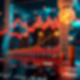 A chart showing the projected growth of Helium and its impact on data offloading costs, with financial symbols in the background.