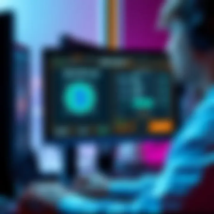 Person looking at a computer screen showing wallet setup for Pi Mainnet