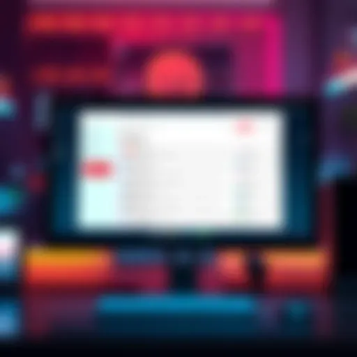 A computer screen displaying an email inbox with some messages not immediately visible, showcasing the 'all mail' option being selected.