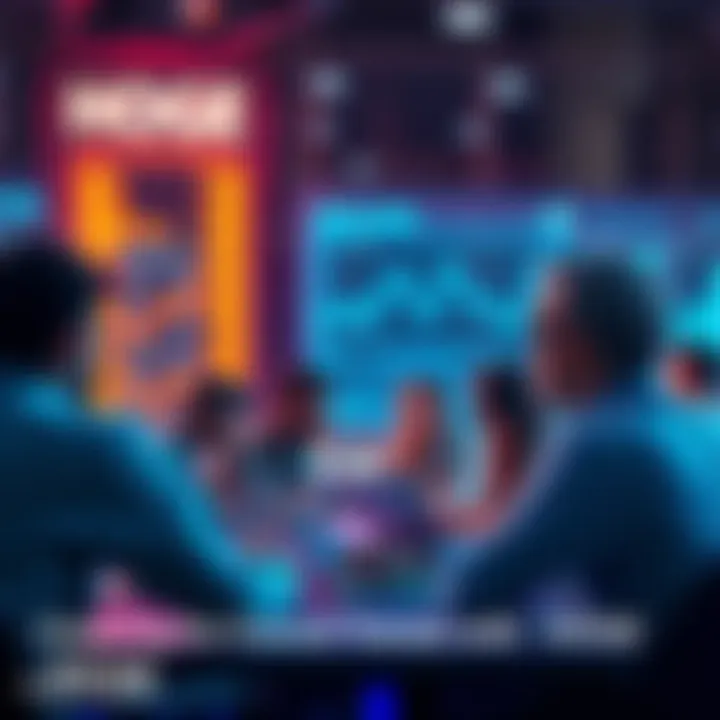 People discussing HOGE trends on forums, with digital graphs and charts in the background.