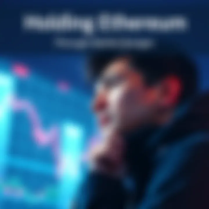 An investor contemplating their Ethereum investment during market fluctuations, showing signs of hope and reflection.