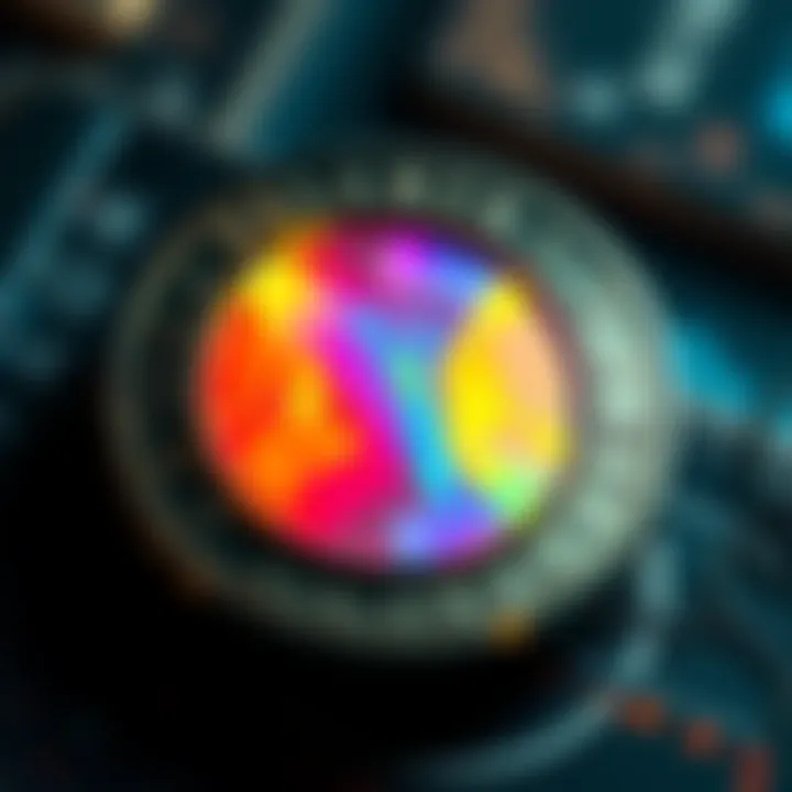 Hologram Trezor from Tampa A close-up view of a unique hologram Trezor stamped from Tampa, FL, showcasing its distinct design.