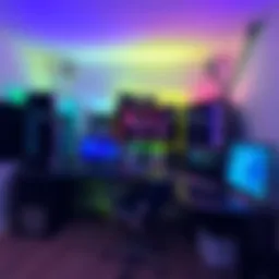 A home data center featuring Nvidia hardware and networking equipment, showcasing a sleek and organized workspace for digital tasks.