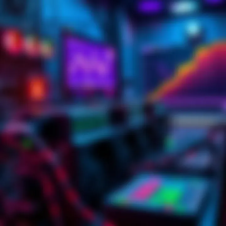 A home mining setup showing several ASIC miners connected to a power source, with a chart indicating rising electricity costs in the background.