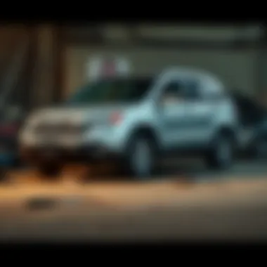 A 2007 Honda CR-V parked with tools and parts nearby, expressing the owner's dilemma about repairs or letting it go.