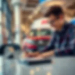 A happy person signing paperwork to buy a new Honda CR-V at a dealership with a set price