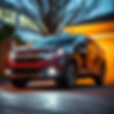 A Honda CR-V parked in a driveway, showcasing its unique features and design.