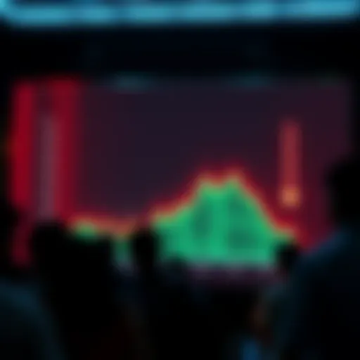 A graph showing a downward trend in Honeygain credits over three months, with confused people looking at it