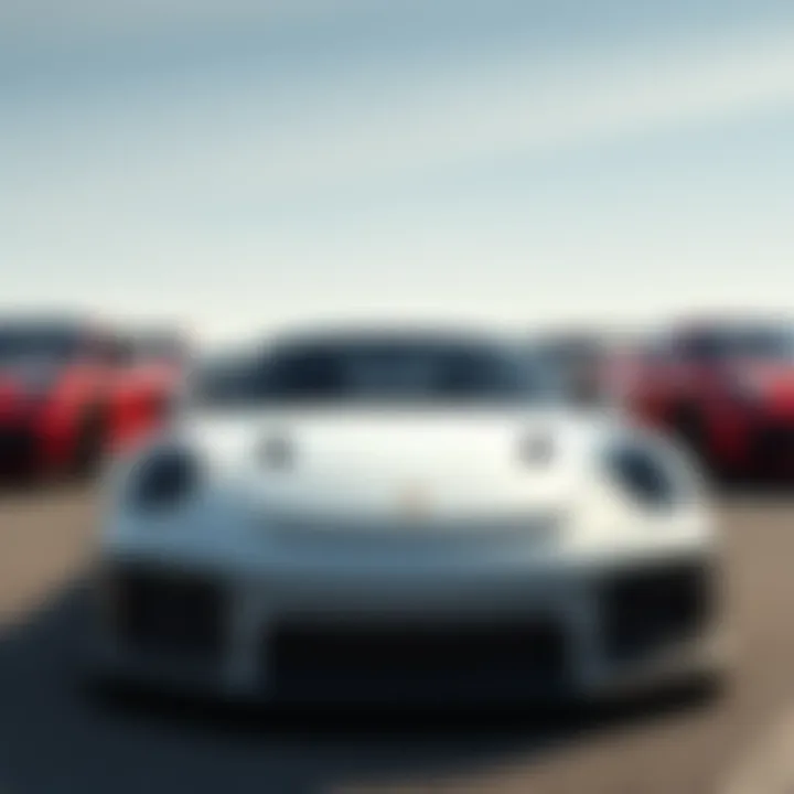 A collection of high-end cars from the Horizon game, including the Hennessey Venom GT and Porsche 911 GT3 RS, displayed together to highlight their exclusivity.