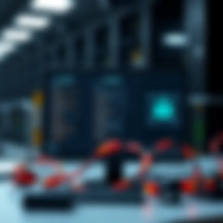 A computer screen displaying hosting services and security protocols for managing sensitive information.