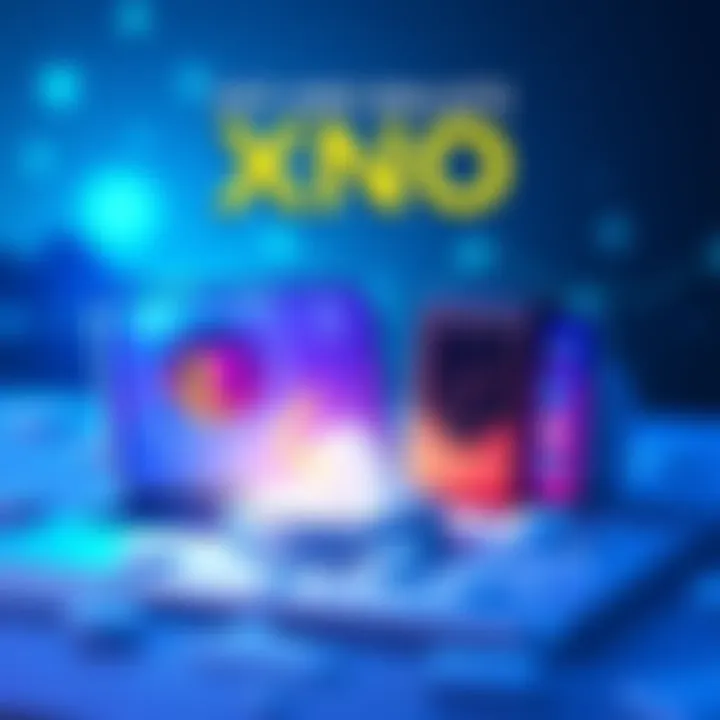 Illustration showing a hot wallet on a digital device and a cold wallet as a hardware device for storing XNO securely