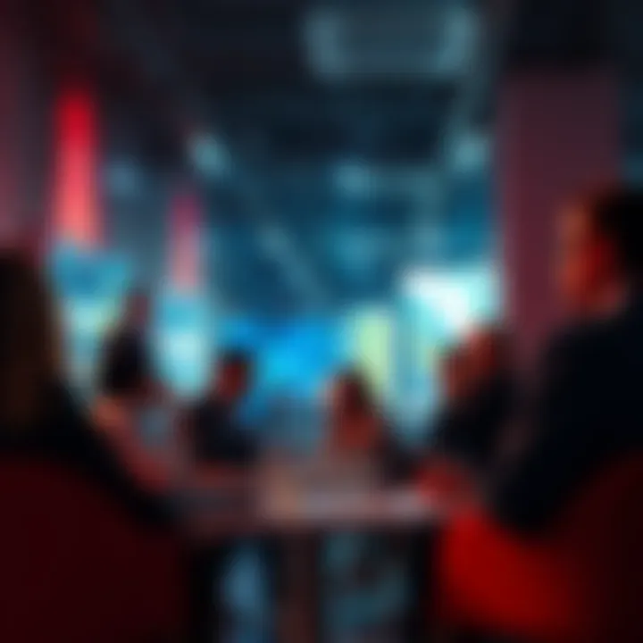 People discussing hotspot revenue and pricing strategies in a casual meeting setting