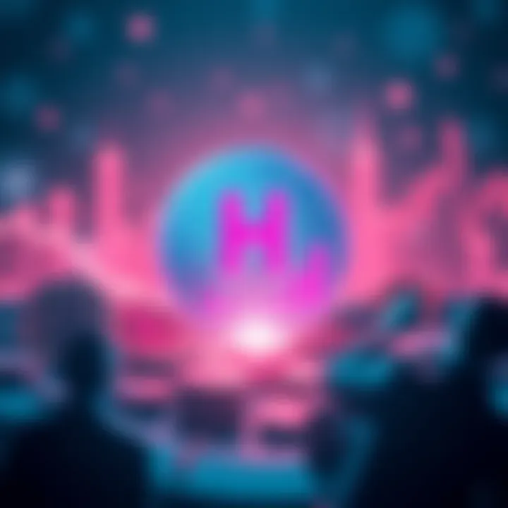 Graphic showing rising interest in Hype Coin with cryptocurrency symbols and charts