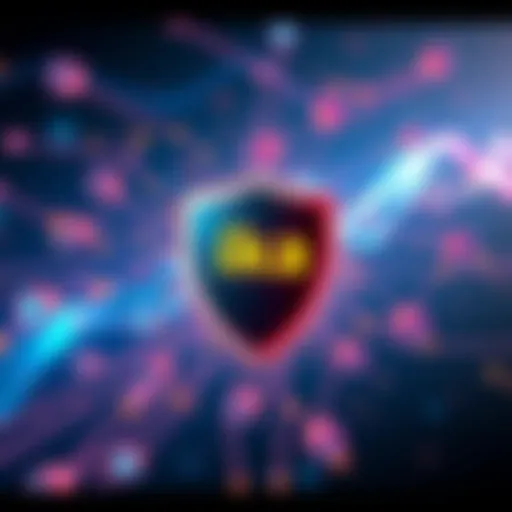 Ika and Solana logos connected by a shield symbolizing encryption in DeFi transactions.