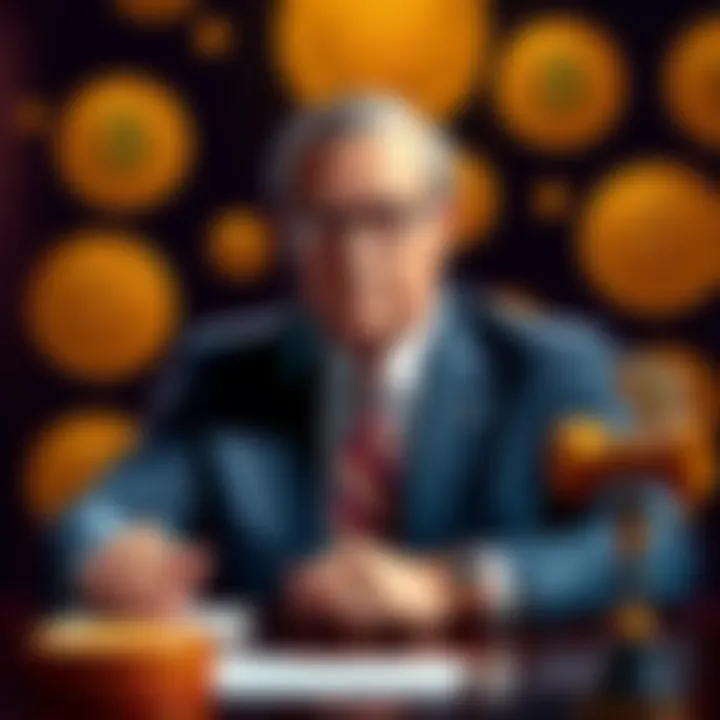 Indiana Governor Mike Braun signing a bill that allows retirement funds to invest in Bitcoin, with Bitcoin symbols in the background.