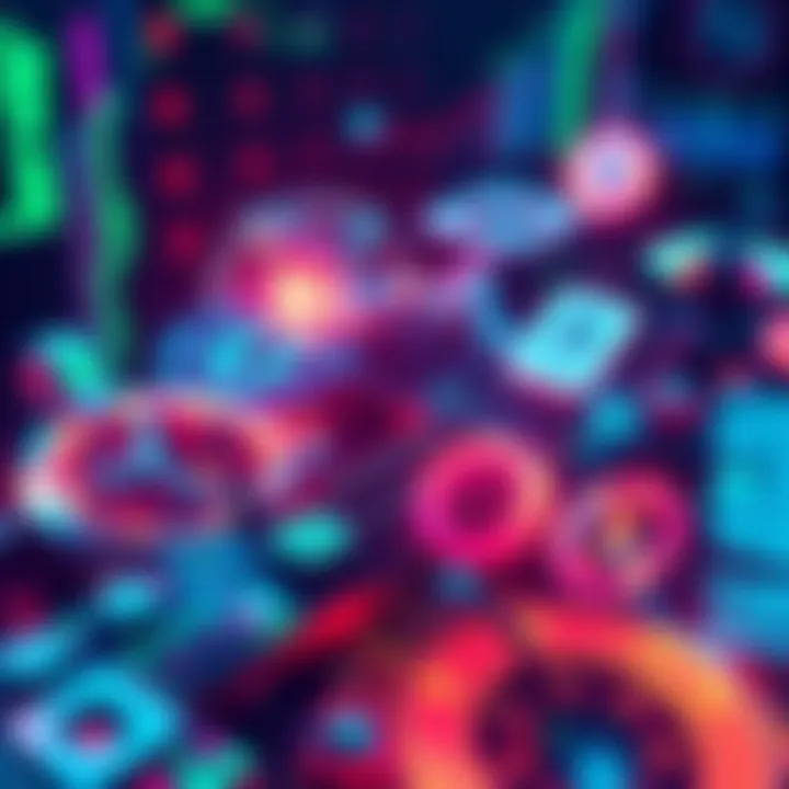 A visual representation of various blockchain technologies showcasing their benefits like scalability and low fees