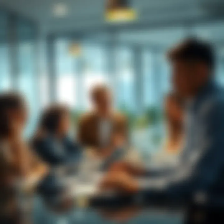 Intern Returns to W2E Initiative An intern discusses new ideas with a team during a meeting for the W2E initiative