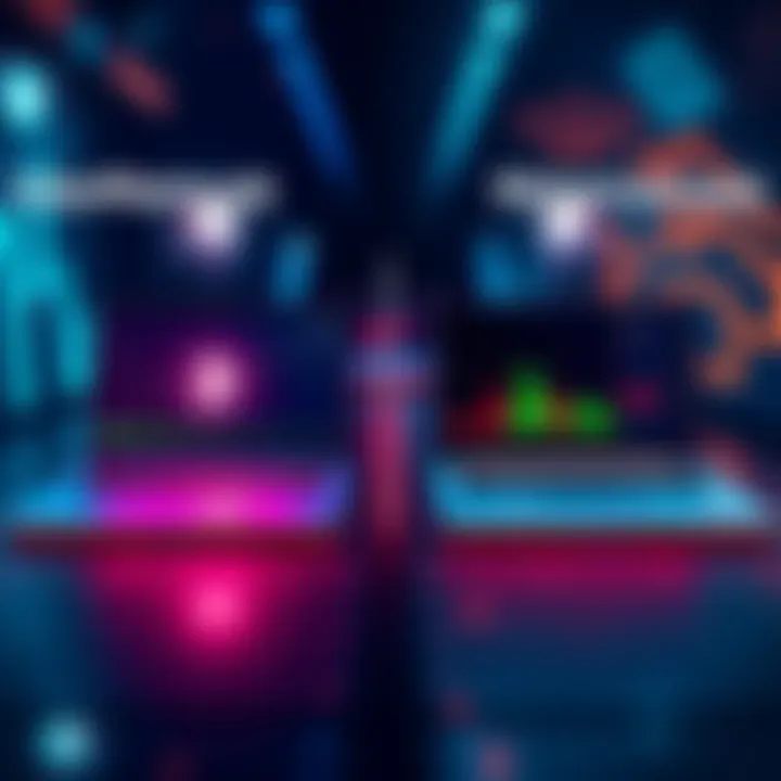 A graphic showing a comparison between the InternetMoney wallet and Metamask, with visual cues of connection issues and smoother transactions with InternetMoney.