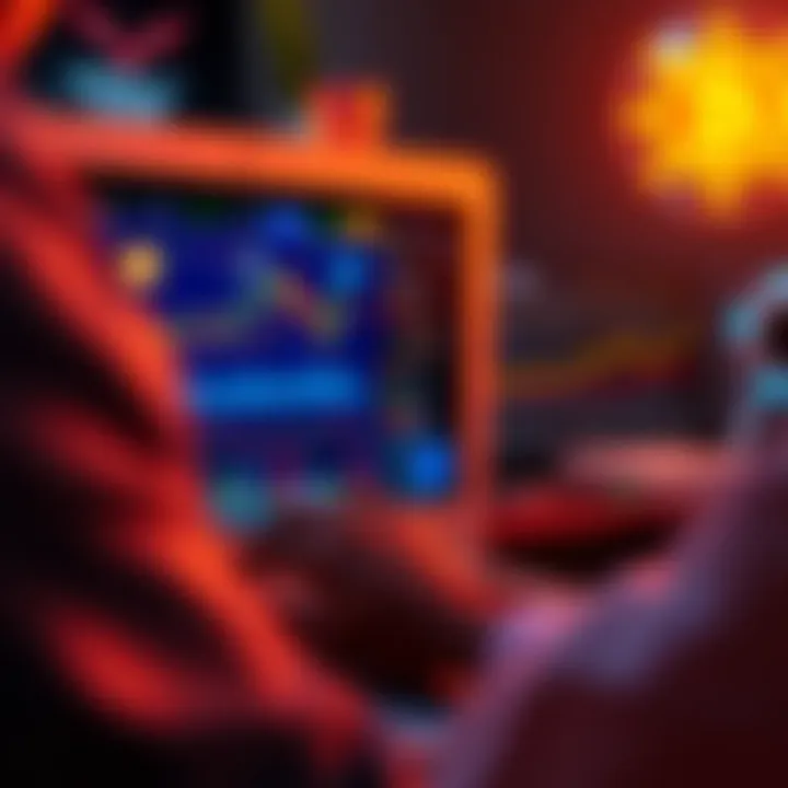 Investing in Bitcoin Strategies A person analyzing Bitcoin investment options on a laptop with charts and graphs on the screen