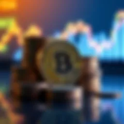 A stack of coins labeled ZEC with a growing chart in the background symbolizing investment growth.