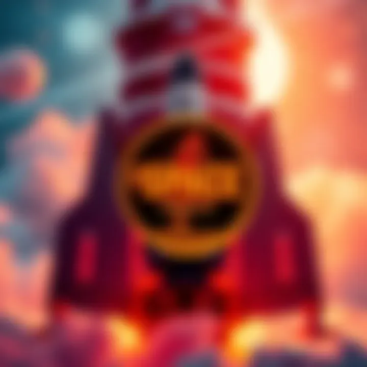 Investing in $SPACE Memecoin A bright graphic showing the $SPACE memecoin logo with a rocket in the background, symbolizing potential investment linked to SpaceX IPO.