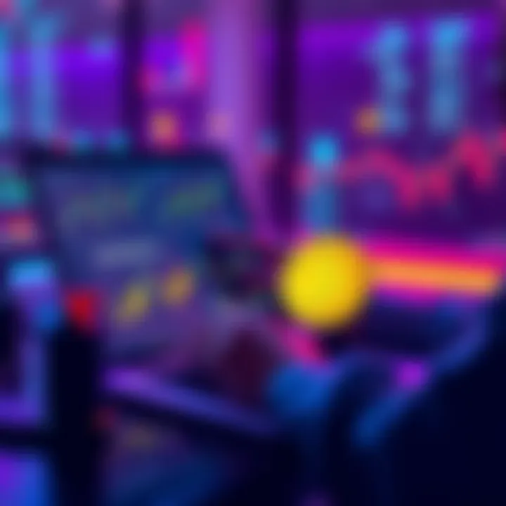 A beginner investor reviewing Dogecoin ETFs on a laptop with charts and graphs visible