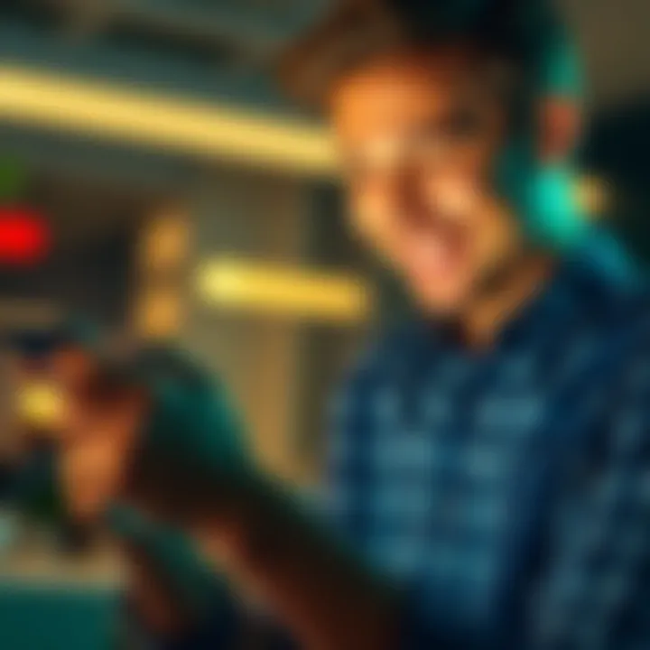 A person checks their investment app on a smartphone, highlighting the hourly Dollar-Cost Averaging feature, with a smiling expression.