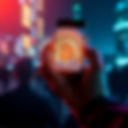 A person holding a smartphone displaying a Bitcoin chart with an upward trend, symbolizing investment and confidence in cryptocurrency.