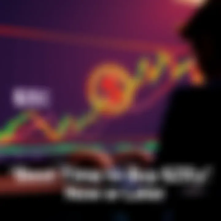 A stock market graph showing fluctuating trends, with a prominent $ZEC symbol and a person analyzing the data on a laptop.