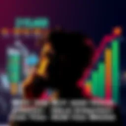 A person contemplating investment decisions with a graph showing rising profits, symbolizing the importance of having an exit strategy.