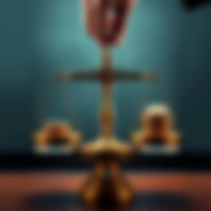 A person weighing two options on a scale, symbolizing investment decisions between immediate payment and waiting for better returns.