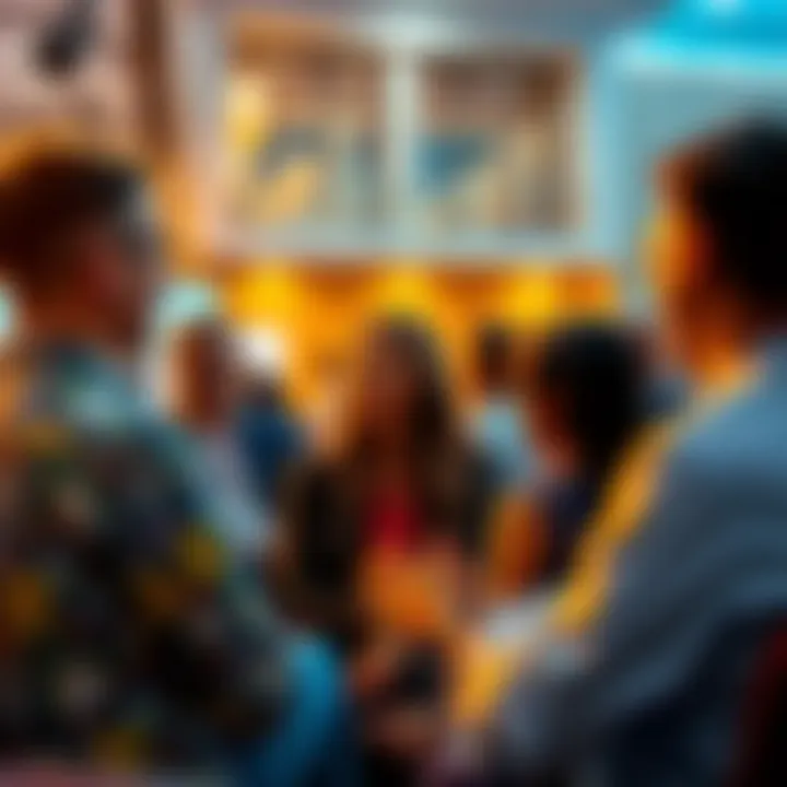 People sharing opinions on investment risks in a forum setting