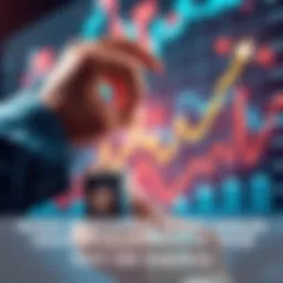 A person holding onto a financial chart with rising trends, representing long-term investment success.