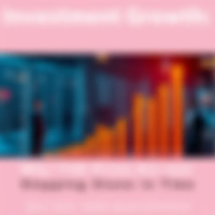 A graph showing an upward trend in investment over time with calm, confident people observing it.