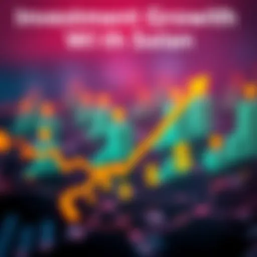 A graphic showing a rising graph with Solana's logo and dollar signs, symbolizing investment growth.