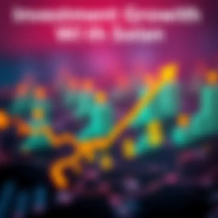 A graphic showing a rising graph with Solana's logo and dollar signs, symbolizing investment growth.