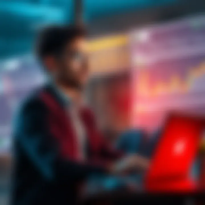 A person analyzing investment performance with a laptop and financial charts in front of them, looking thoughtful about missed opportunities.