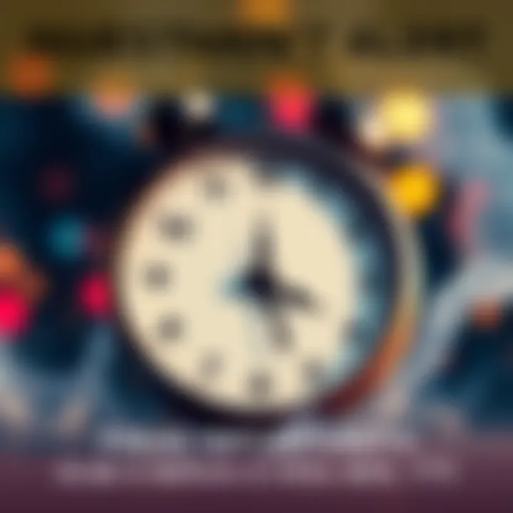 Investment Opportunity Alert A clock ticking down symbolizing urgency for investing before prices rise.