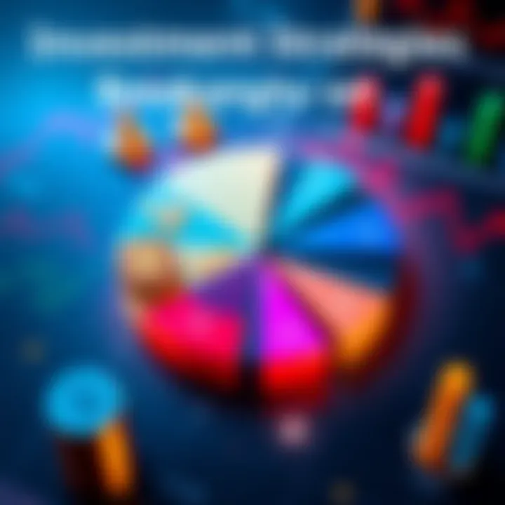 A pie chart showing percentages of investments in Bitcoin, stocks, and other assets
