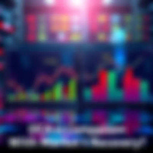 A visual showing two different investment strategies, Dollar Cost Averaging and lump sum, with graphs reflecting market recovery